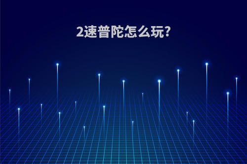 2速普陀怎么玩?