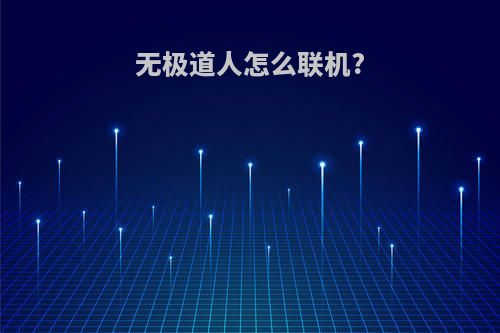 无极道人怎么联机?