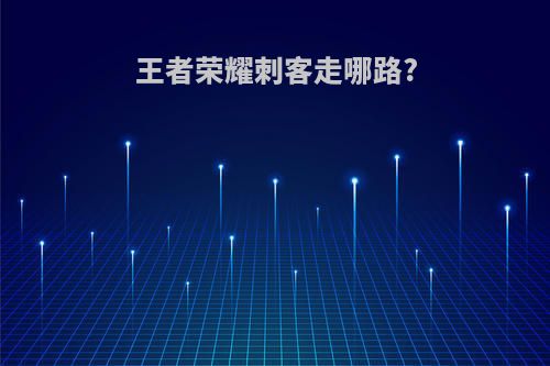 王者荣耀刺客走哪路?