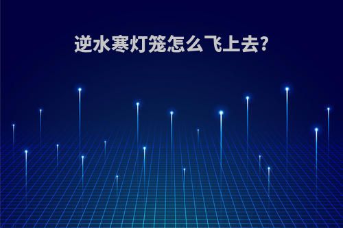 逆水寒灯笼怎么飞上去?