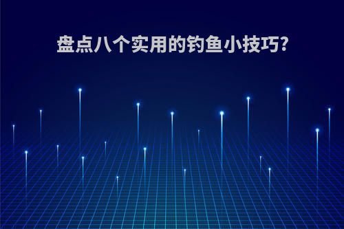 盘点八个实用的钓鱼小技巧?
